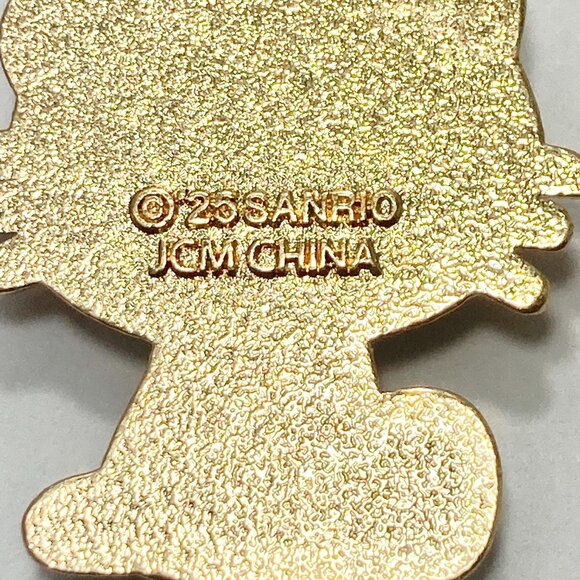 Hello Kitty Crystal Bling Charm Clip On Zipper Pull Bag Purse Red Bow Enamel - Picture 7 of 9